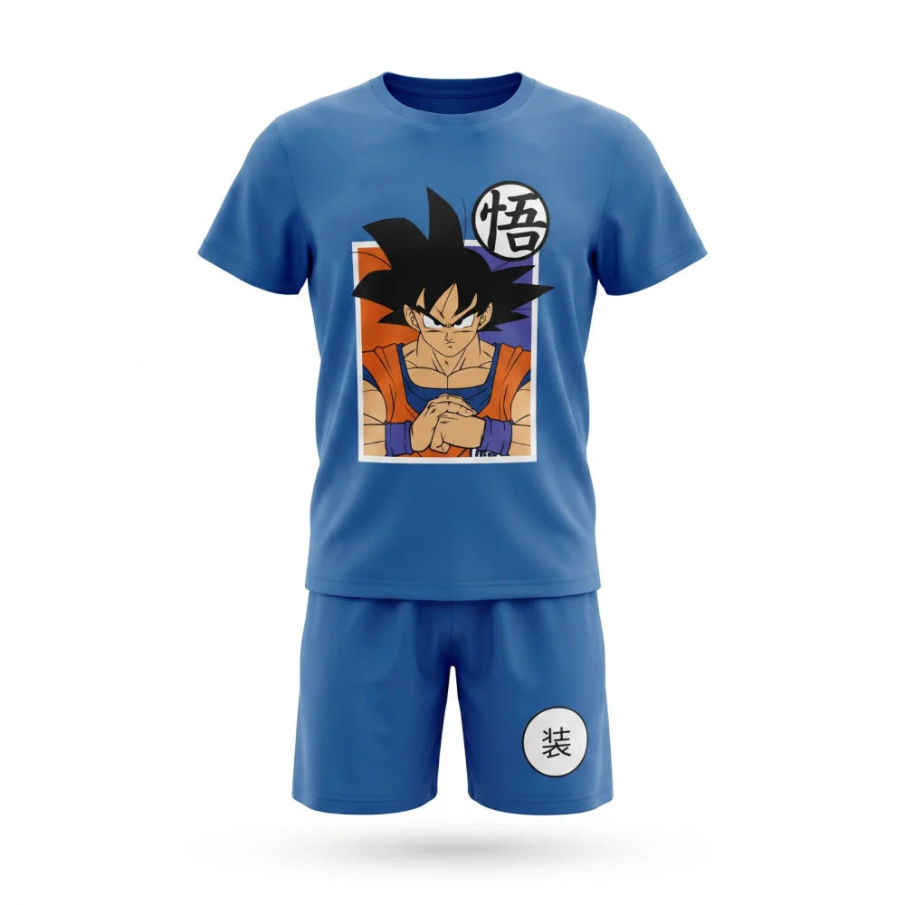 Anime Dragon Ball Goku Kinder Schlafanzug Pyjama Shirt Shorts Gr.116-152 - WS-Trend.de