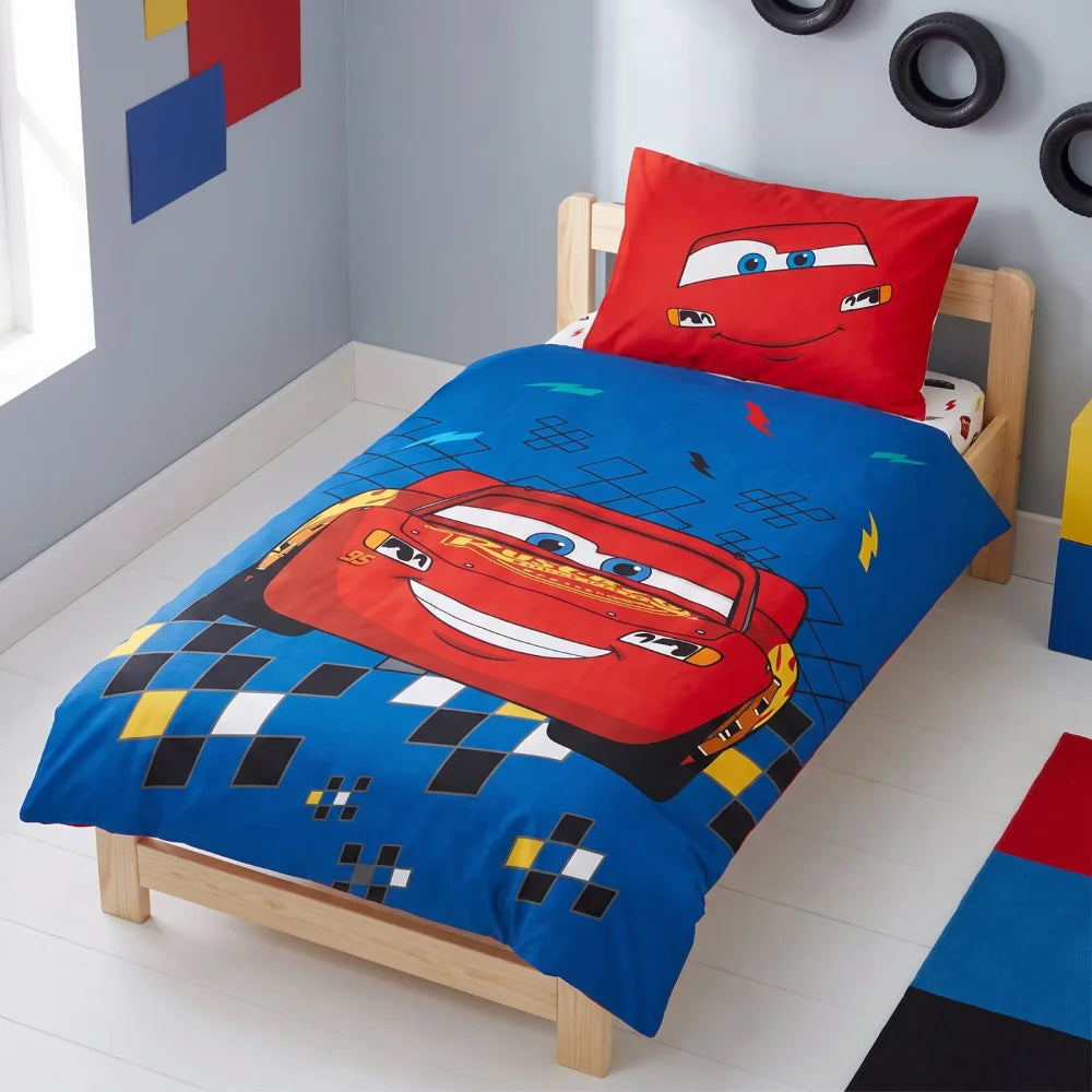Disney Cars McQueen Babybettwäsche 100x140 + 40x60 cm - WS-Trend.de
