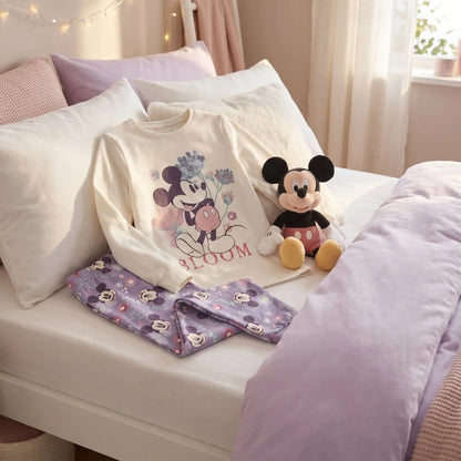 Disney Mickey Maus Kinder Schlafanzug Pyjama lang 104 - 134 Baumwolle - WS-Trend.de