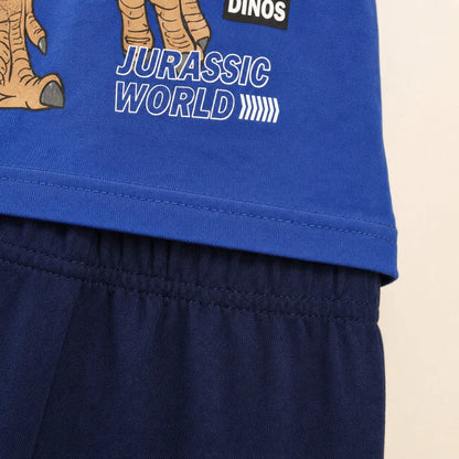 Jurassic World T-Rex Jungen Kinder Pyjama Schlafanzug 100% Baumwolle Gr. 104-116 - WS-Trend.de