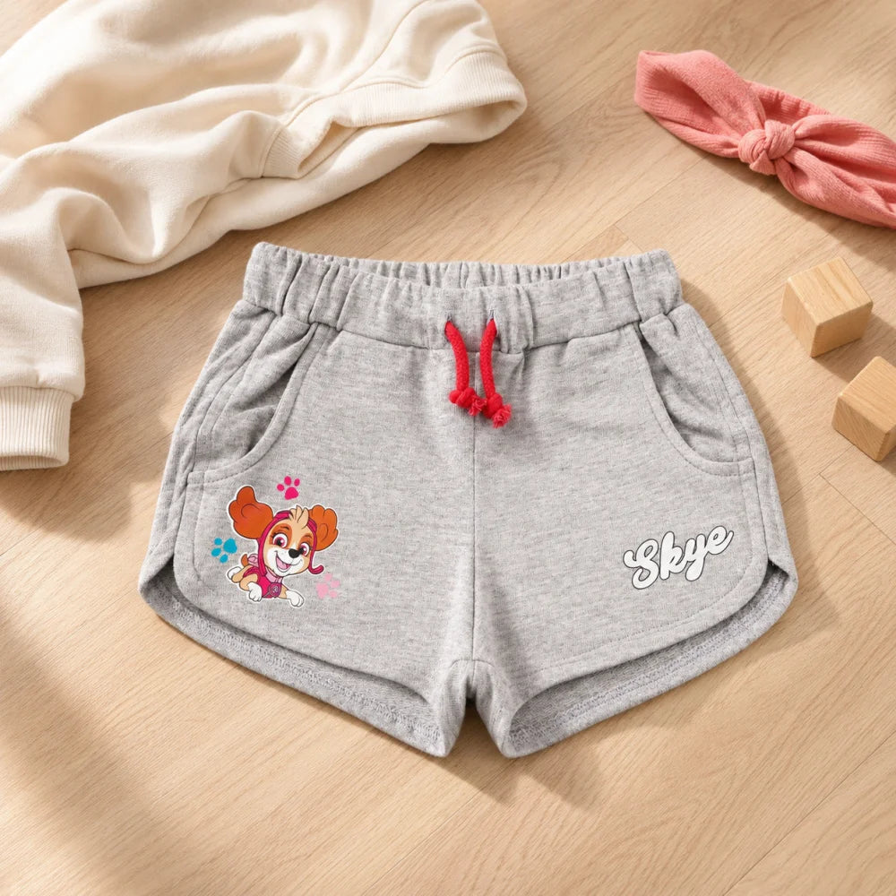 Paw Patrol Skye Everest Kinder Shorts Mädchen - Blau Grau Gr. 110 oder 128 - WS-Trend.de