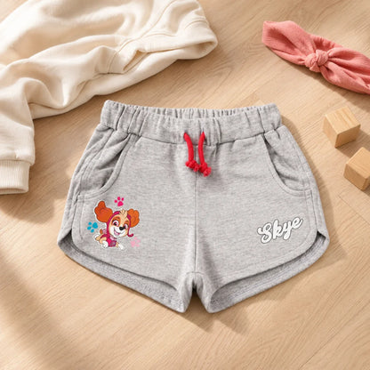 Paw Patrol Skye Everest Kinder Shorts Mädchen - Blau Grau Gr. 110 oder 128 - WS-Trend.de
