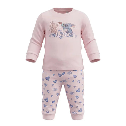 Disney Stitch Angel Baby Langarm-Pyjama Shirt und Hose Gr. 74-98 - WS-Trend.de