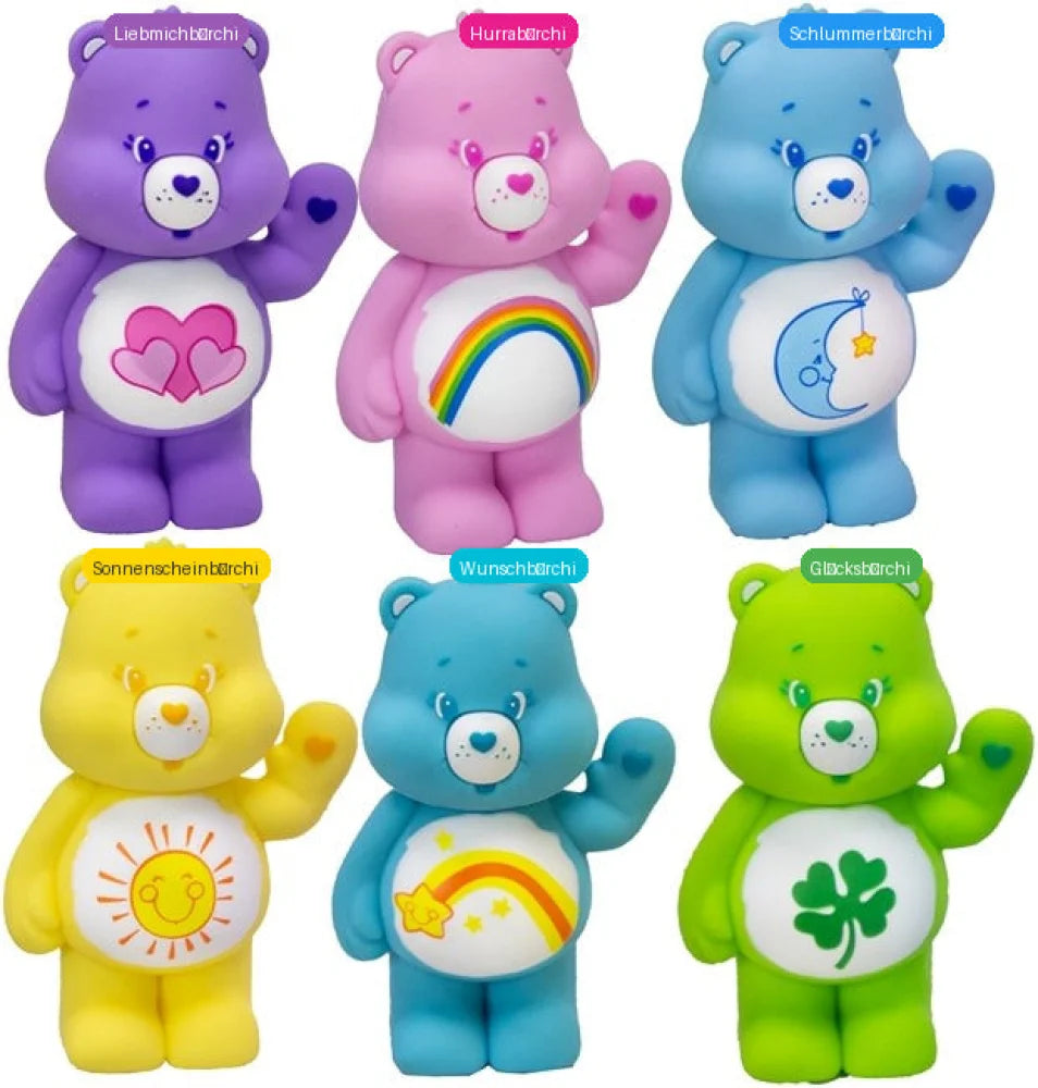 Glücksbärchis 6-er Set Herzbärchi Glücksbärchi Figur Figuren 8 cm - WS-Trend.de