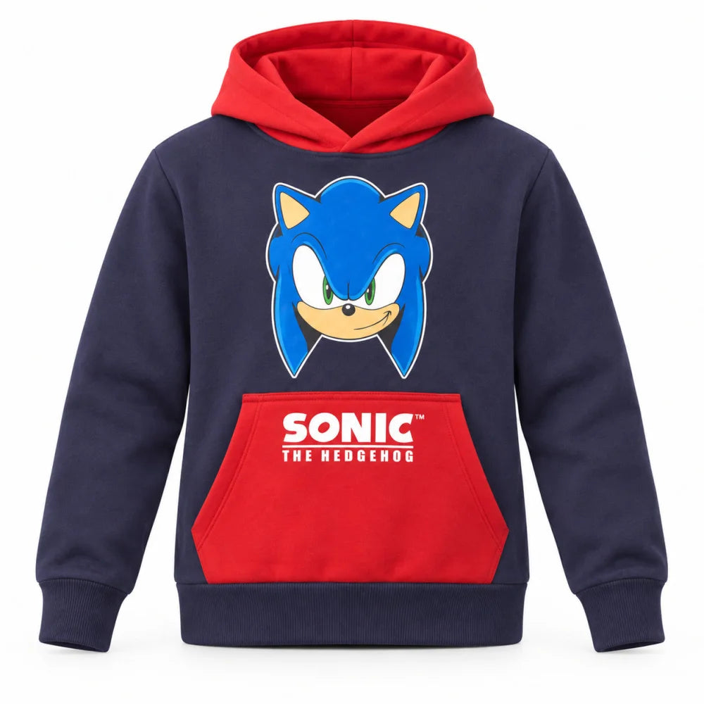 Sonic the Hedgehog Kinder Jungen Fleece Hoodie Kapuzenpullover Pulli - WS-Trend.de