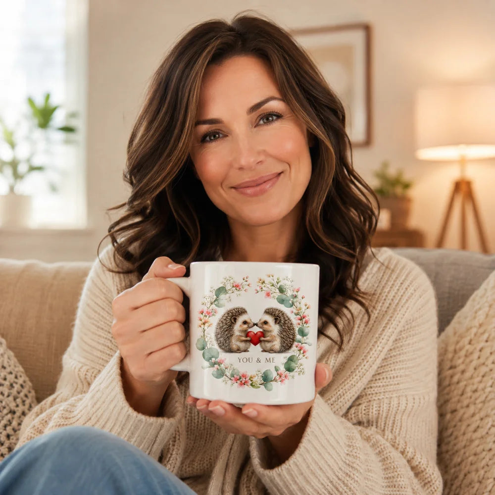 Liebestasse Tiermotiv - Kaffeetasse Geschenk fuer Partner 330 ml weiss - WS-Trend.de
