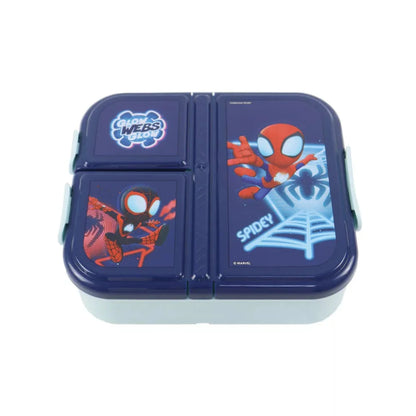 Marvel Spiderman Spidey Kinder 2 teiliges Set Brotdose Trinkflasche 650 ml - WS-Trend.de