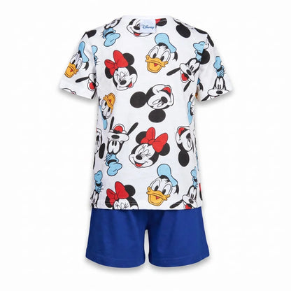 Disney Mickey Maus Jungen Schlafanzug Pyjama Shirt Shorts Gr. 98-128 Baumwolle - WS-Trend.de