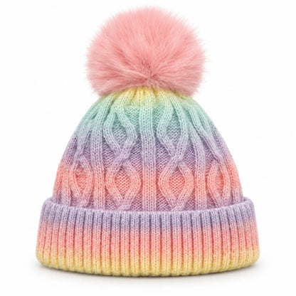 Paw Patrol Skye Kinder Mädchen Winter Bommel Mütze Gr. 52-54 - WS-Trend.de