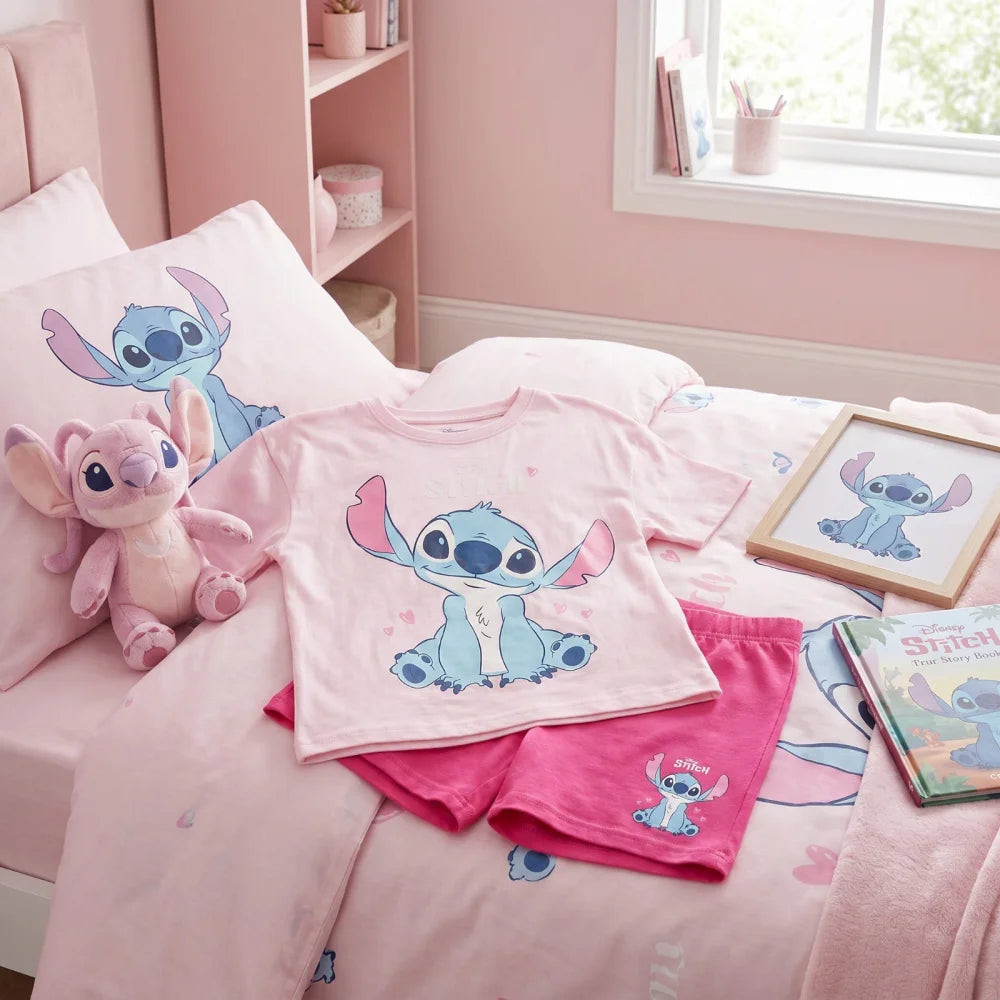 Disney Lilo und Stitch Kinder Mädchen Schlafanzug Pyjama Shirt Hose Gr. 92-128 - WS-Trend.de