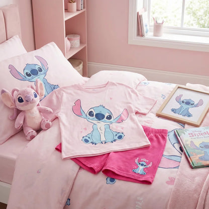 Disney Lilo und Stitch Kinder Mädchen Schlafanzug Pyjama Shirt Hose Gr. 92-128 - WS-Trend.de