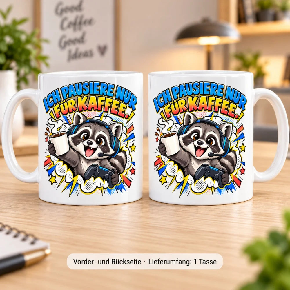 WS-Trend Gamer Motivtasse Keramik 330 ml mit Spruch 10 Motive zur Wahl - WS-Trend.de