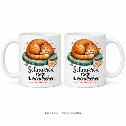 Katze Anti-Stress-Tasse - Geschenkidee mit Spruch - aus Keramik 330 ml - WS-Trend.de