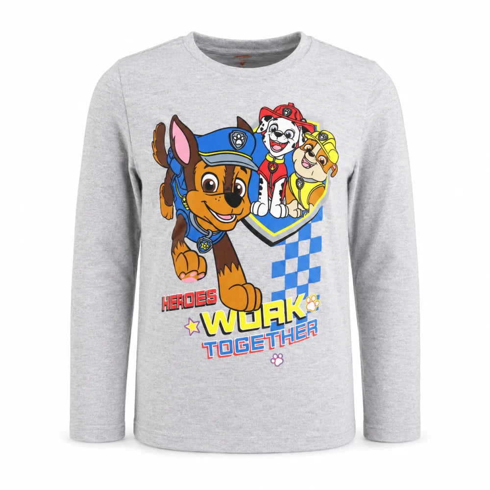 Paw Patrol Kinder Jungen langarm Shirt Gr. 98-128 Chase Marshall Rubble - WS-Trend.de