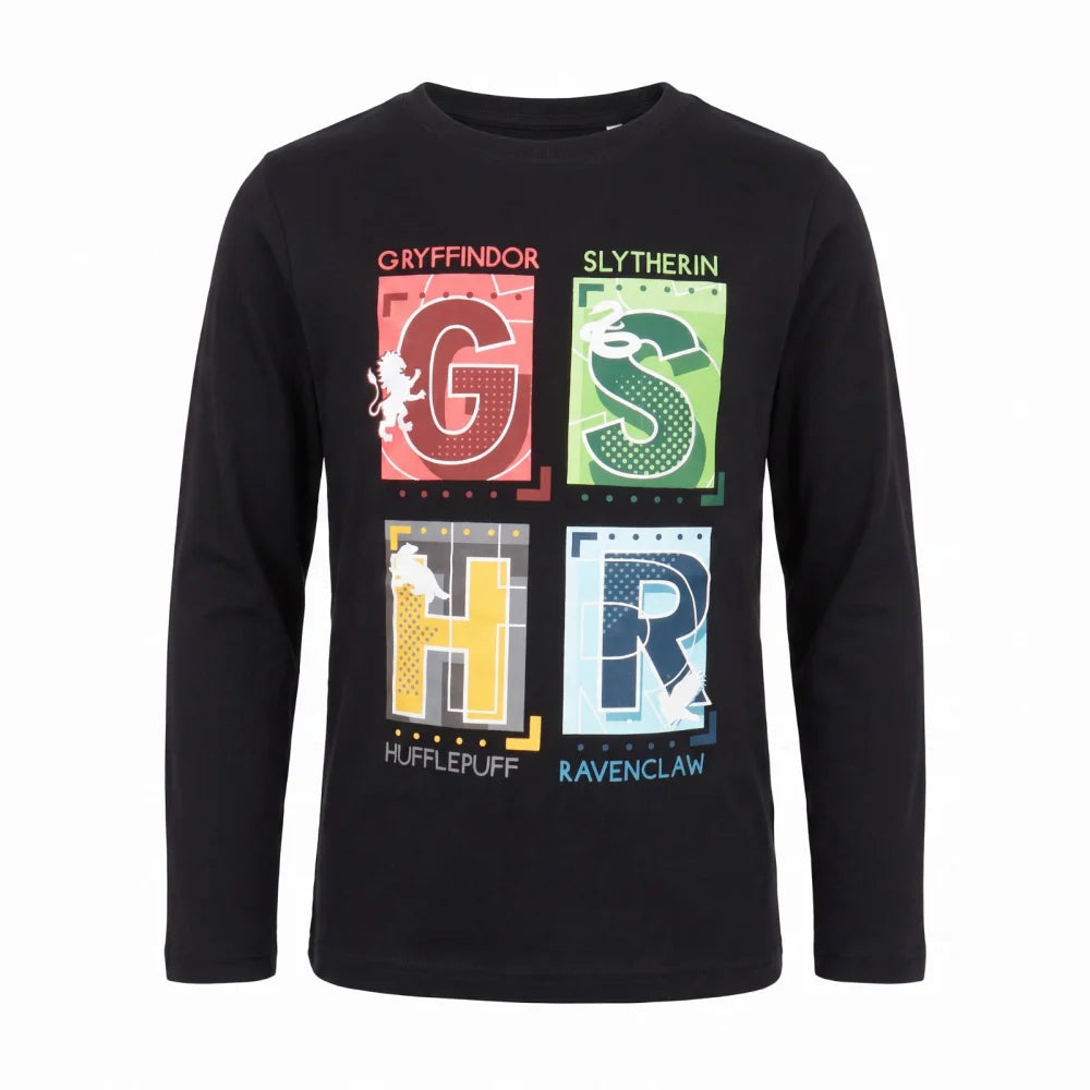 Harry Potter Hogwarts Gryffindor Jungen langarm T-Shirt Shirt Gr. 104-134 - WS-Trend.de