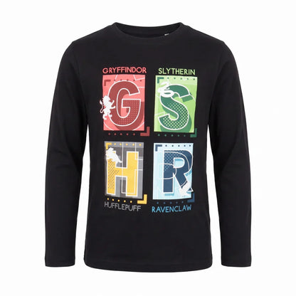 Harry Potter Hogwarts Gryffindor Jungen langarm T-Shirt Shirt Gr. 104-134 - WS-Trend.de