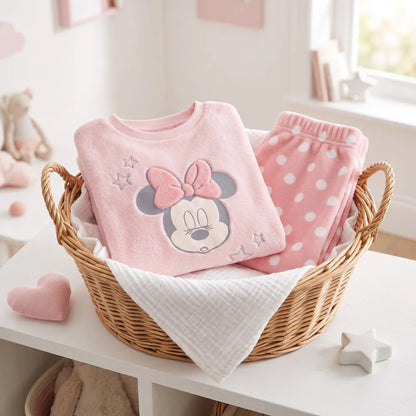 Disney Minnie Maus Kinder Mädchen Schlafanzug Pyjama Shirt Hose Gr. 98-128 - WS-Trend.de