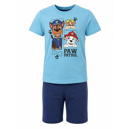 Paw Patrol Kinder kurzarm Schlafanzug Pyjama Shirt Shorts Gr. 98-128 - WS-Trend.de