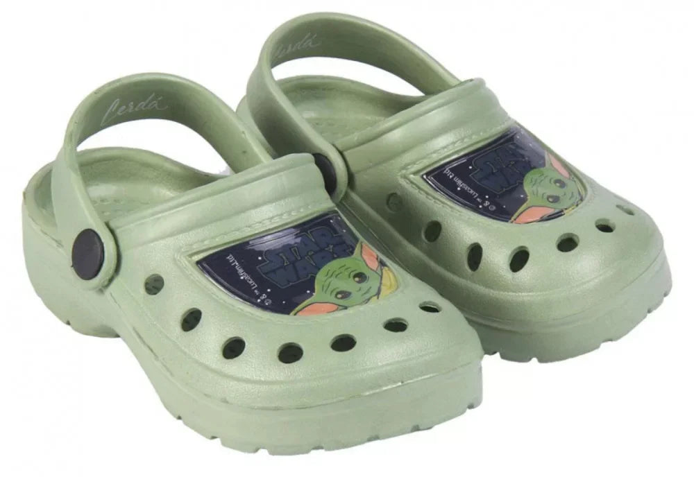 Disney Star Wars Madalorian Yoda Jungen Clogs Sandalen Gr. 28/29 - WS-Trend.de