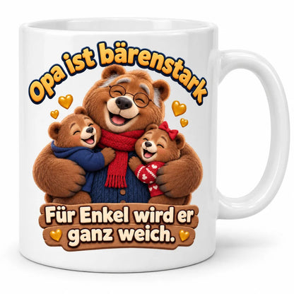 WS-Trend Bärenopa Tasse Keramik 330 ml Geschenk für Opa zum Geburtstag - WS-Trend.de