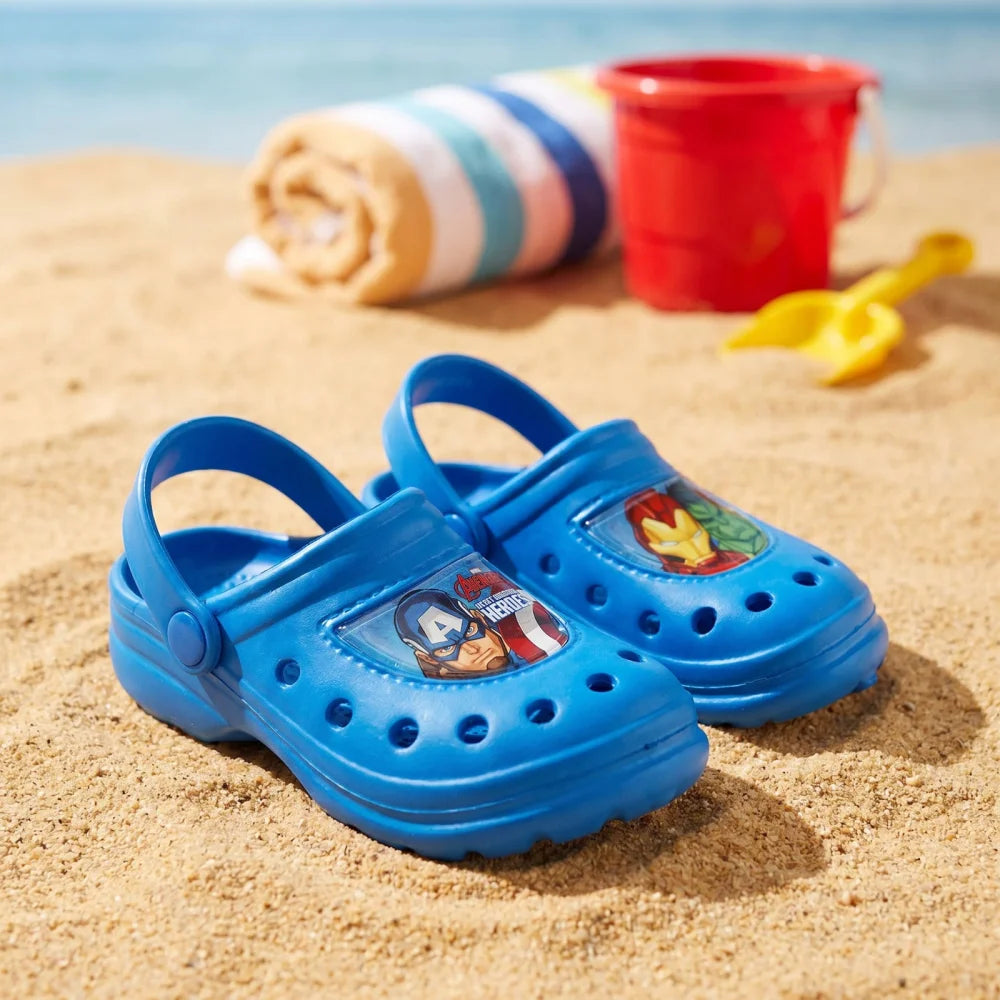 Marvel Avengers Kinder Jungen Clogs Badeschuhe Gr. 22-33 Blau - WS-Trend.de