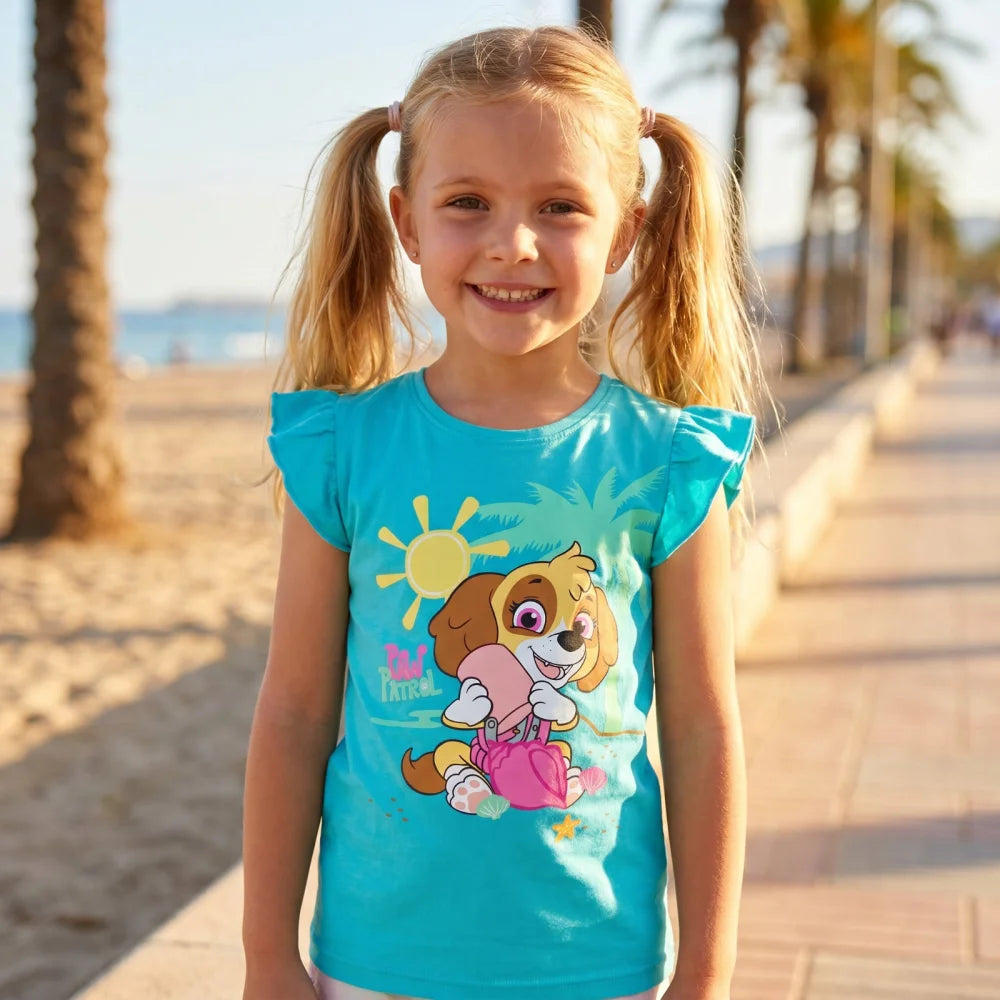Paw Patrol Skye Kinder Mädchen kurzarm T-Shirt Shirt Gr 92 -128 Baumwolle - WS-Trend.de