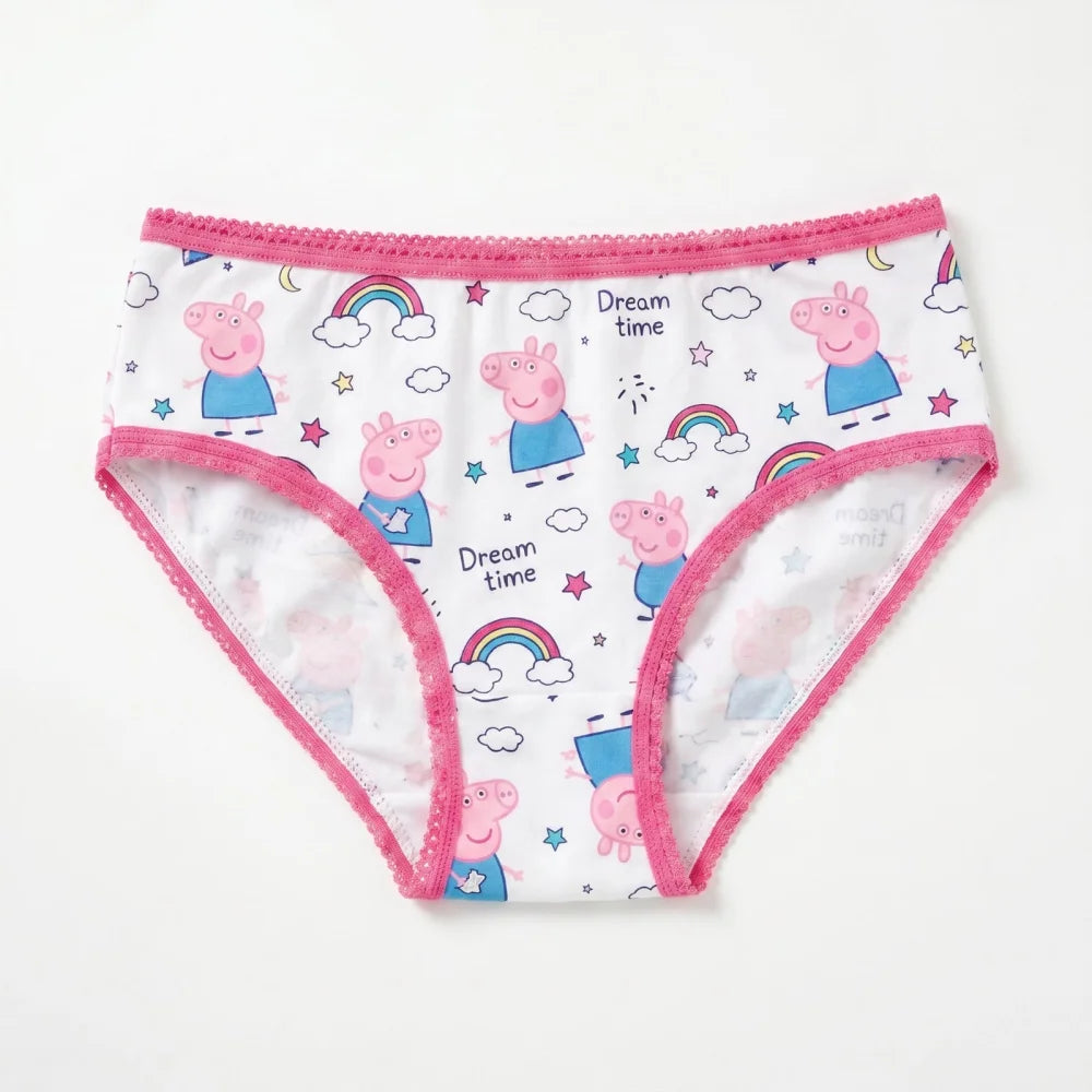 Peppa Wutz 3er Pack Slips Kinder Mädchen Unterwäsche Gr. 92-110 Baumwolle - WS-Trend.de