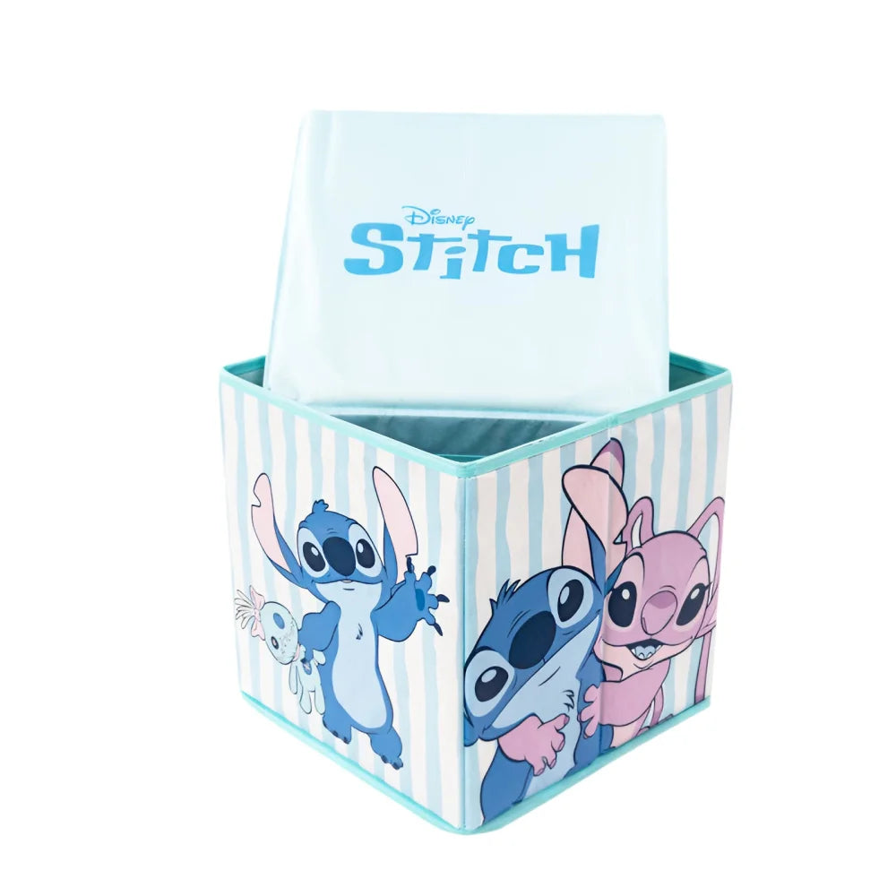 Disney Lilo und Stitch Angel Kinder Spielzeugkorb mit Deckel 30x30x30 cm - WS-Trend.de