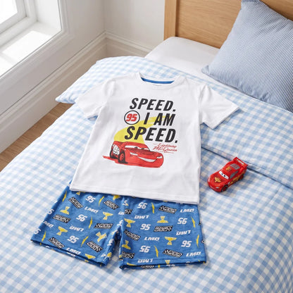 Disney Cars 3 Lightning McQueen Kinder kurzarm Pyjama Schlafanzug 98-128 - WS-Trend.de