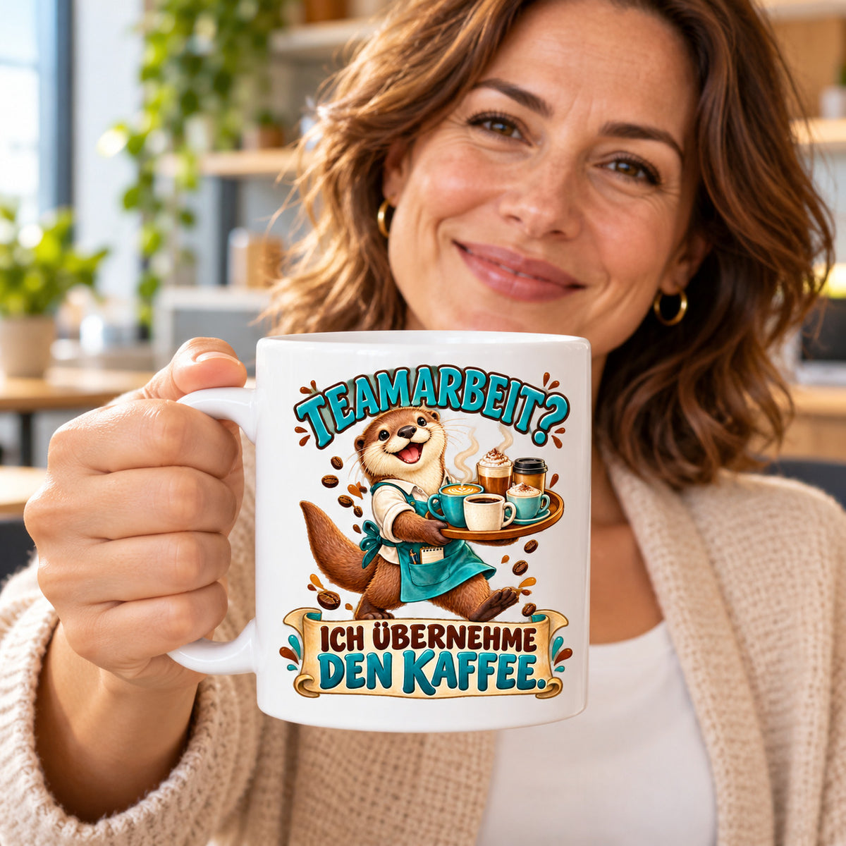 Büro Tasse Keramik 330 ml lustiger Spruch Geschenk Kollegen Homeoffice