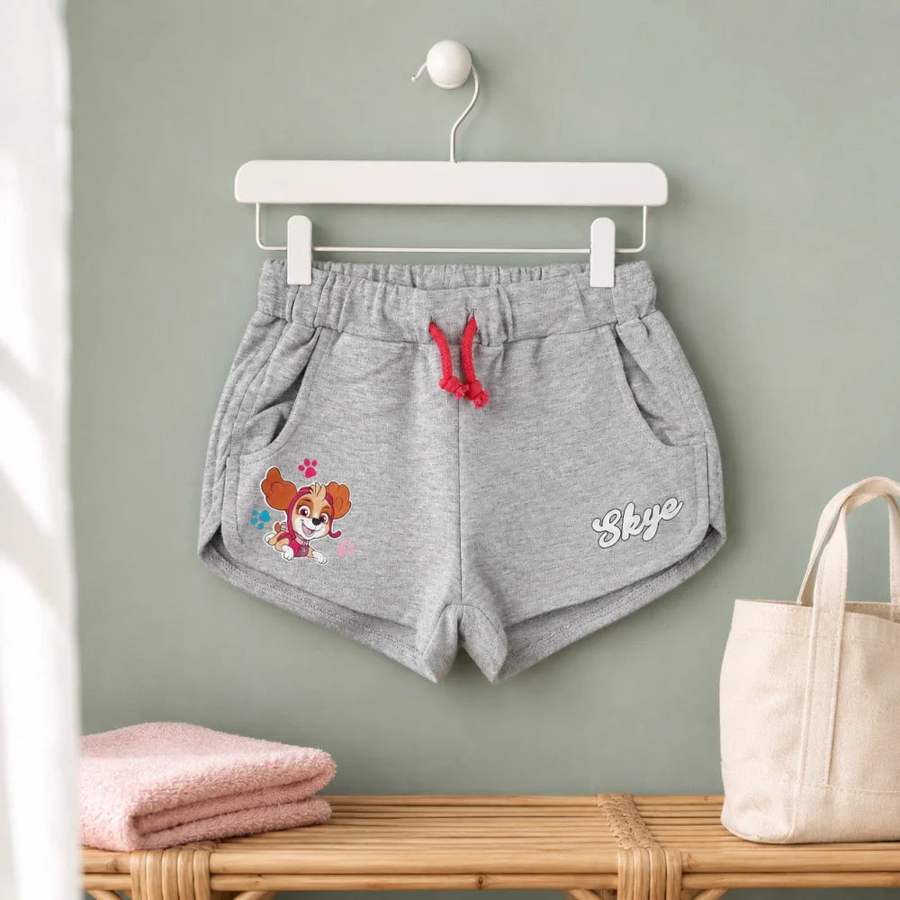 Paw Patrol Skye Everest Kinder Shorts Mädchen - Blau Grau Gr. 110 oder 128 - WS-Trend.de