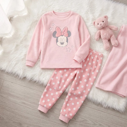 Disney Minnie Maus Kinder Mädchen Schlafanzug Pyjama Shirt Hose Gr. 98-128 - WS-Trend.de