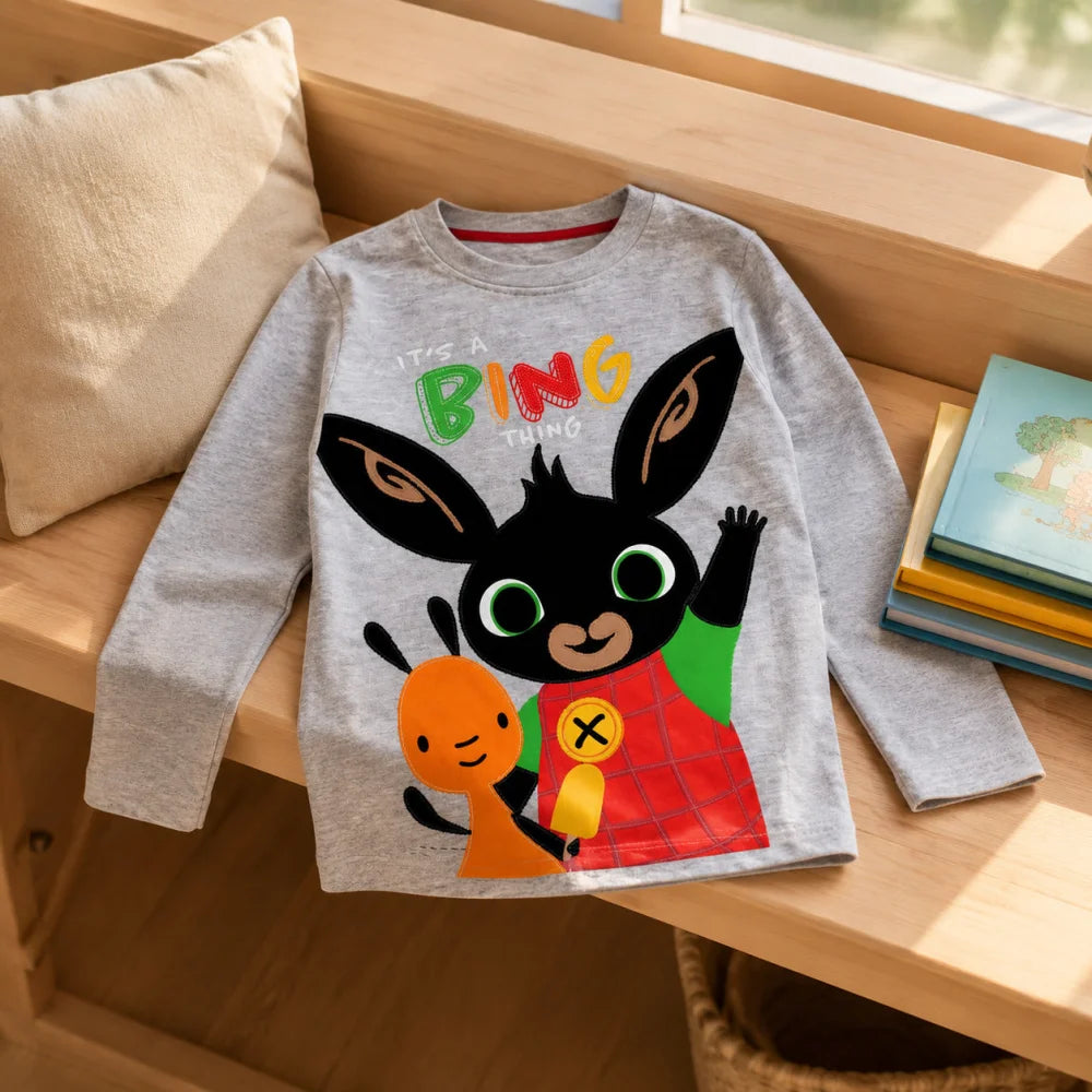 Bing Jungen Langarmshirt Blau oder Grau Größen 92–116 - WS-Trend.de