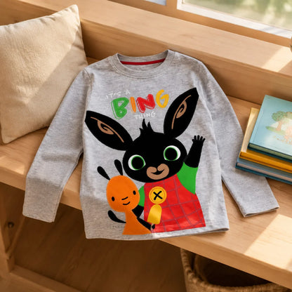 Bing Jungen Langarmshirt Blau oder Grau Größen 92–116 - WS-Trend.de