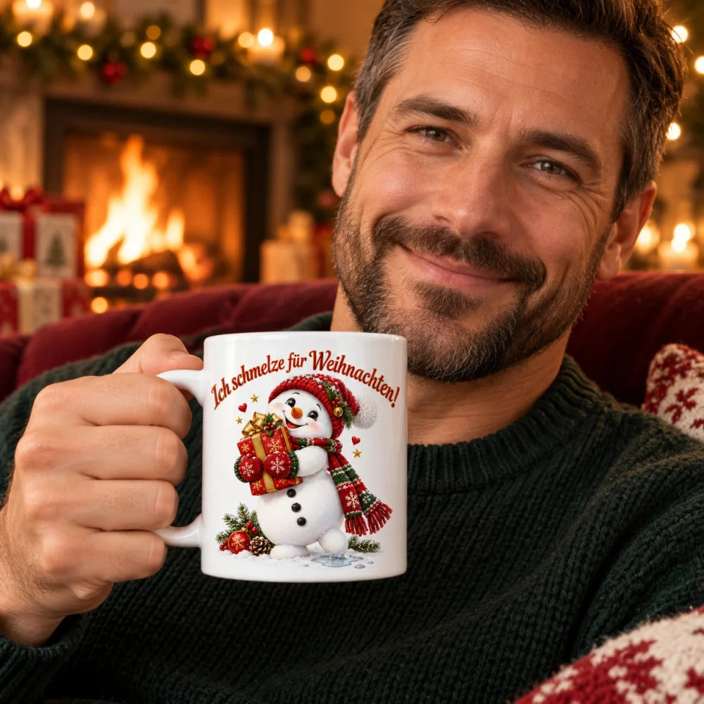 WS-Trend Ich schmelze Schneemann Tasse 330 ml Geschenktasse mit Spruch - WS-Trend.de