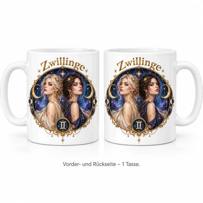WS-Trend Sternzeichen Tasse Zwillinge mystisch Keramik 330 ml Geschenk - WS-Trend.de