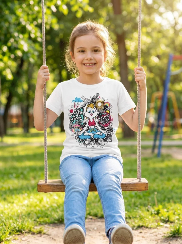Looney Toons TAZ oder Lola Bunny Kinder Mädchen T-Shirt Kurzarm Shirt - WS-Trend.de