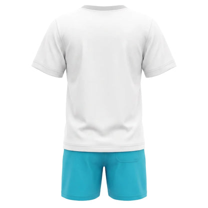 Die Minions Jungen Kinder Pyjama Schlafanzug 98-122 Baumwolle Weiß Grau - WS-Trend.de