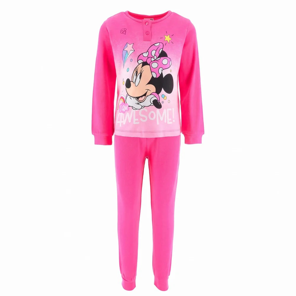 Disney Minnie Maus Mädchen Kinder Schlafanzug Pyjama lang Gr. 98 - 128 - WS-Trend.de