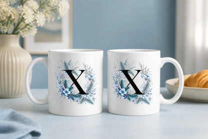Winter Tasse A-Z Buchstaben 325 ml Keramik Geschenkidee personalisiert - WS-Trend.de