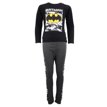 Schlafanzug DC Comics Batman Jungen Kinder lang Pyjama Gr. 134-140 - WS-Trend.de