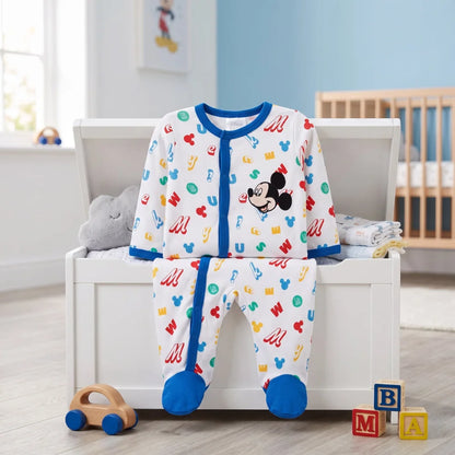 Disney Mickey Maus Baby Kleinkind Body Strampler Einteiler Gr. 74 Baumwolle - WS-Trend.de
