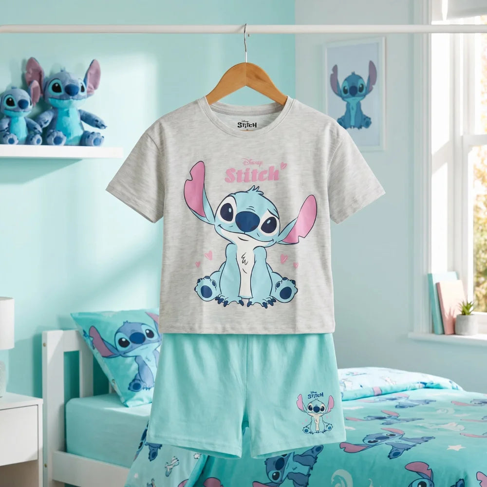 Disney Lilo und Stitch Kinder Mädchen Schlafanzug Pyjama Shirt Hose Gr. 92-128 - WS-Trend.de