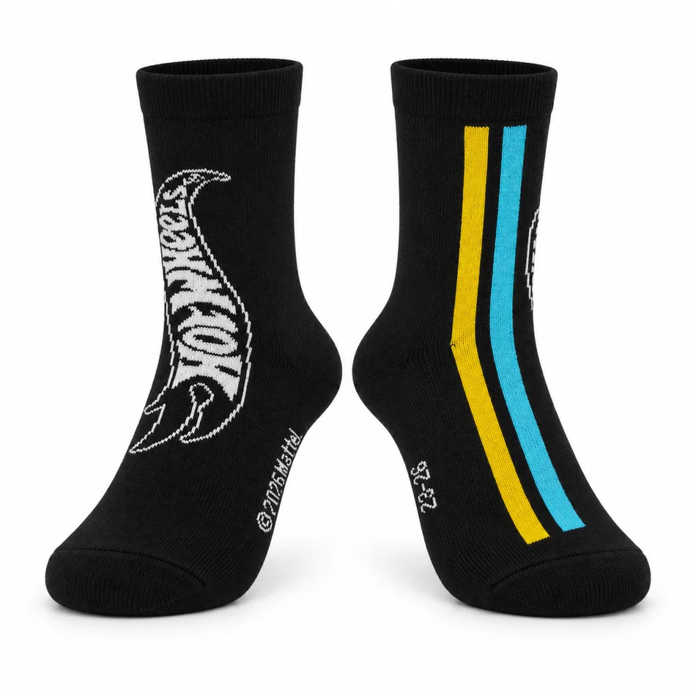 Hot Wheels Kindersocken 2 Paar Rot/Schwarz Größen 23–34 - WS-Trend.de