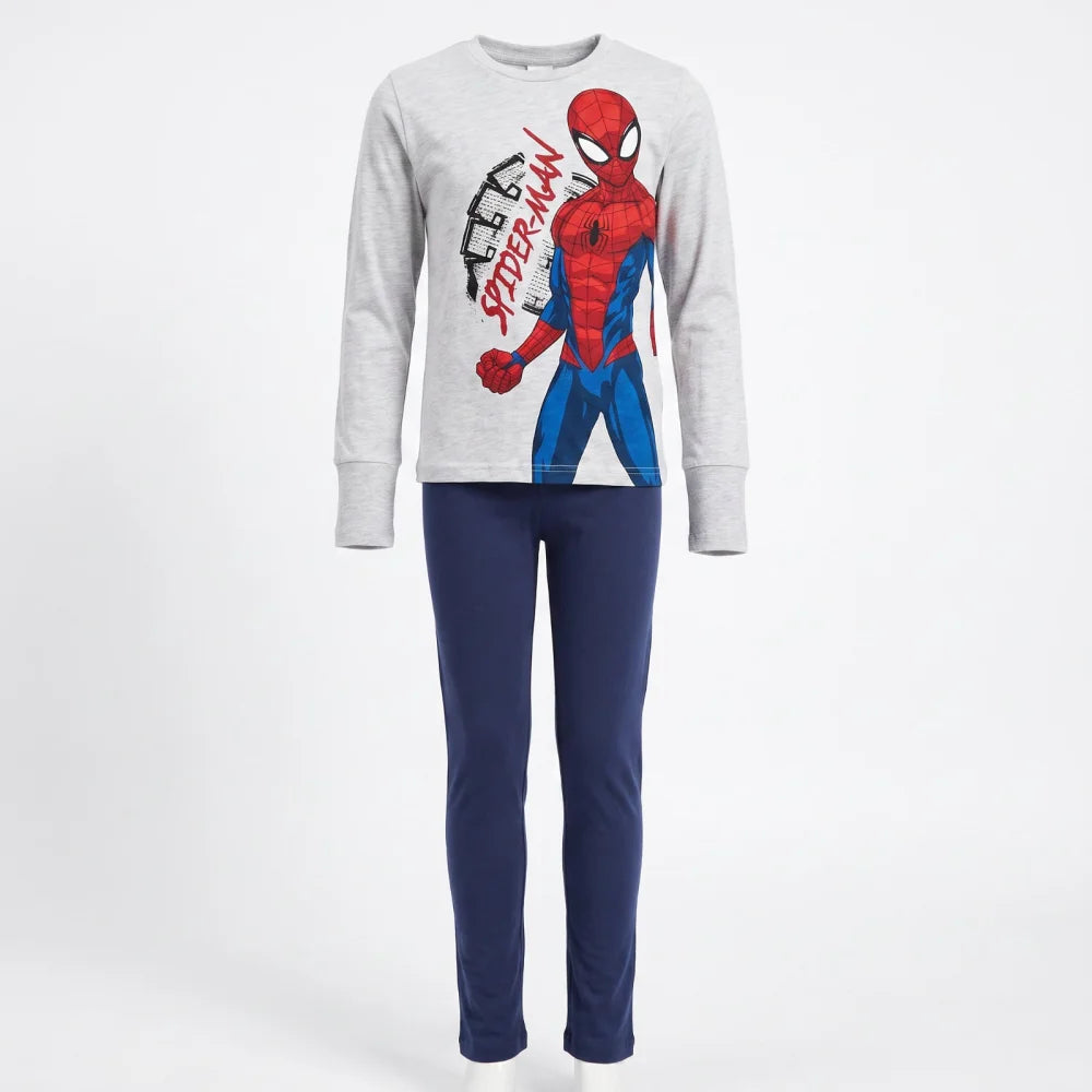 Schlafanzug MARVEL Spiderman Kinder Pyjama Shirt Hose Gr. 122-128 - WS-Trend.de