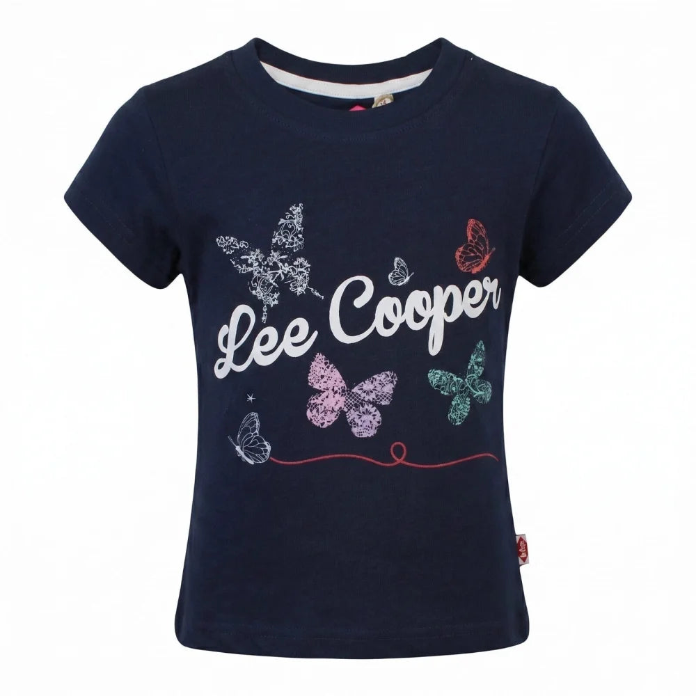 Lee Cooper Kinder Mädchen T-Shirt Kurzarm Shirt Gr. 104 100% Baumwolle - WS-Trend.de