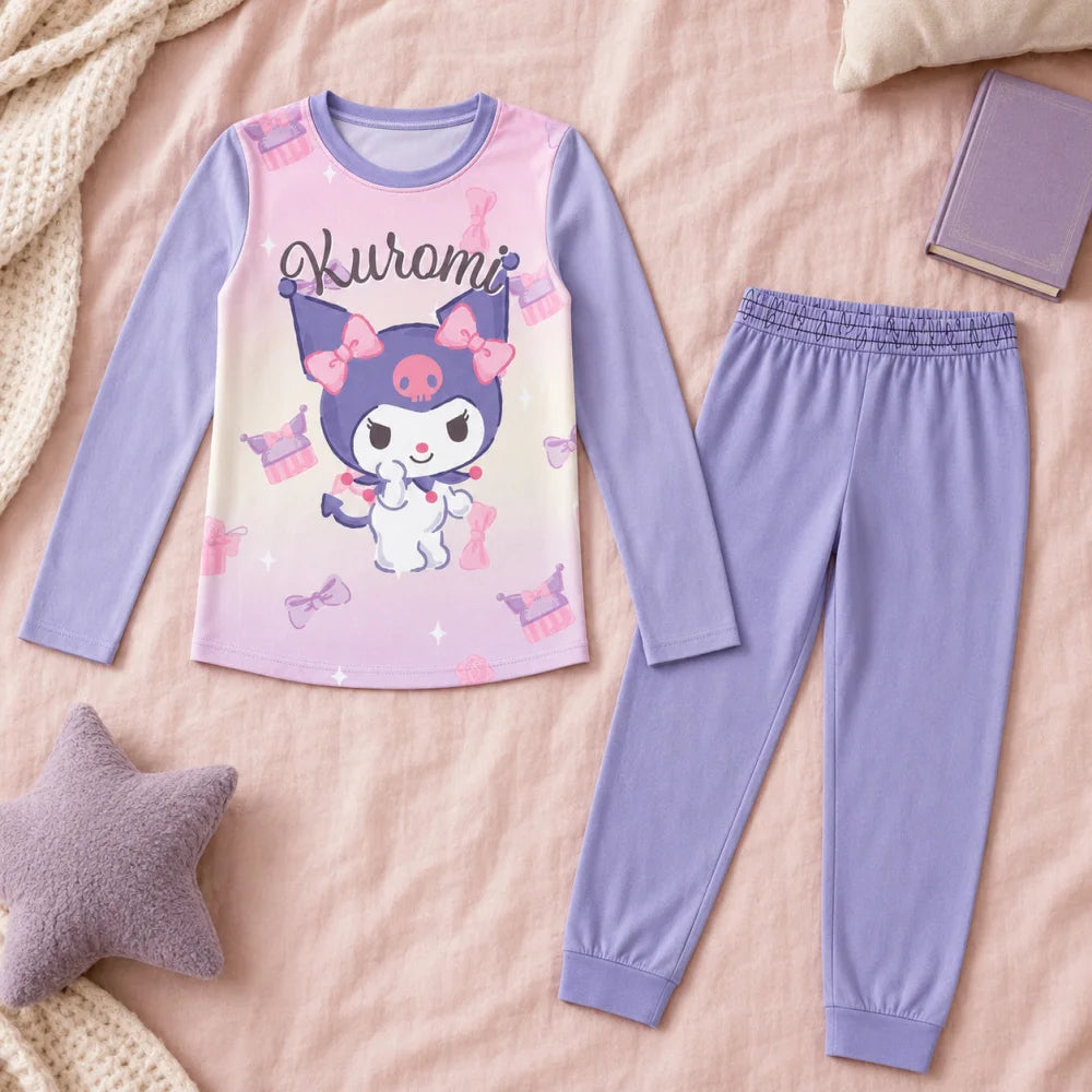 Hello Kitty Kinder Mädchen Schlafanzug Pyjama Shirt Hose Gr. 98-140 Baumwolle - WS-Trend.de