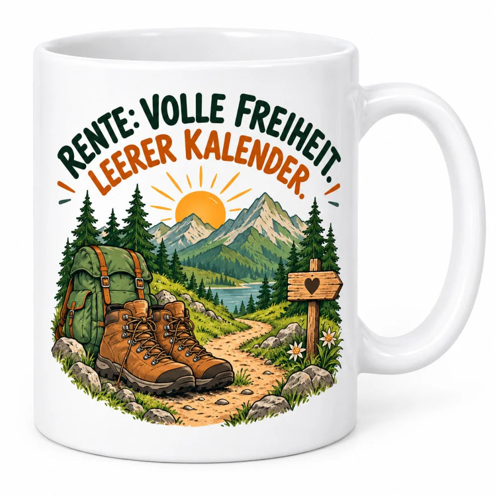WS-Trend Rente Tasse Keramik 330 ml Spruch Geschenk 10 Motive zur Wahl - WS-Trend.de