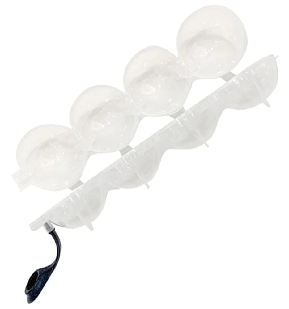 XL Eiskugel Eiswürfelform Eiswürfelbehälter4 Kammern - 5 cm Kugel - WS-Trend.de
