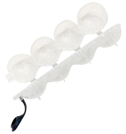 XL Eiskugel Eiswürfelform Eiswürfelbehälter4 Kammern - 5 cm Kugel - WS-Trend.de